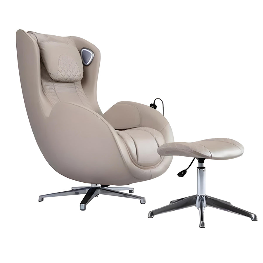 Osaki Bliss GL 2D Hybrid Massage Chair in Taupe Color with ottoman.