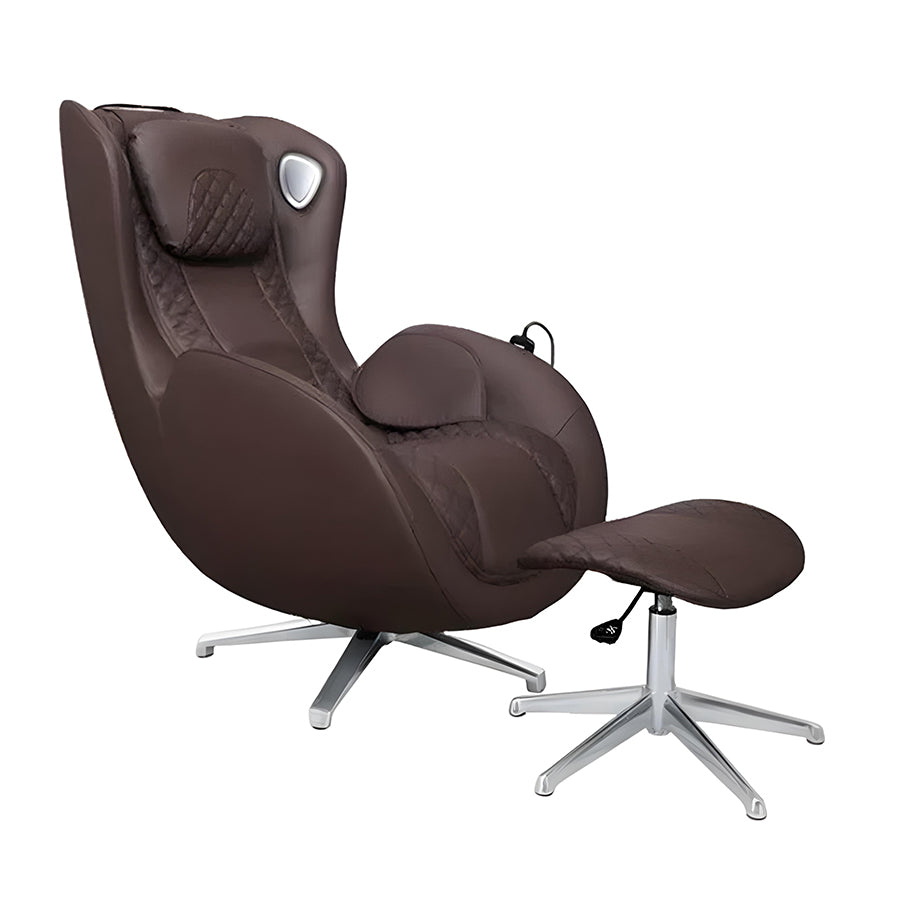 Osaki Bliss GL 2D Hybrid Massage Chair in Brown Color with ottoman.