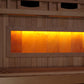 Golden Designs 2-Person Full Spectrum PureTech™ Near Zero EMF FAR Infrared Sauna with Himalayan Salt Bar (Canadian Hemlock)