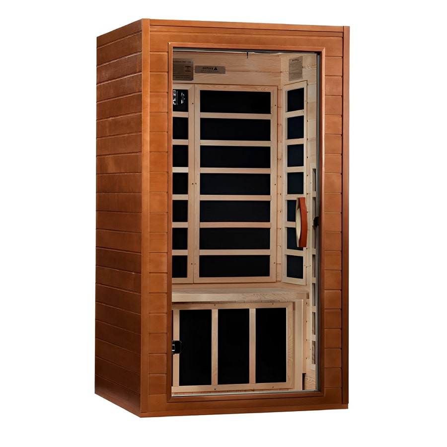 Dynamic Avila 1-2-person Low EMF Infrared Sauna Feature lmage White Background