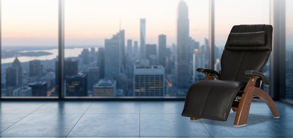 Human Touch Perfect Chair PC-610 Zero Gravity Chair in a beautiful room at Wish Rock Relaxation