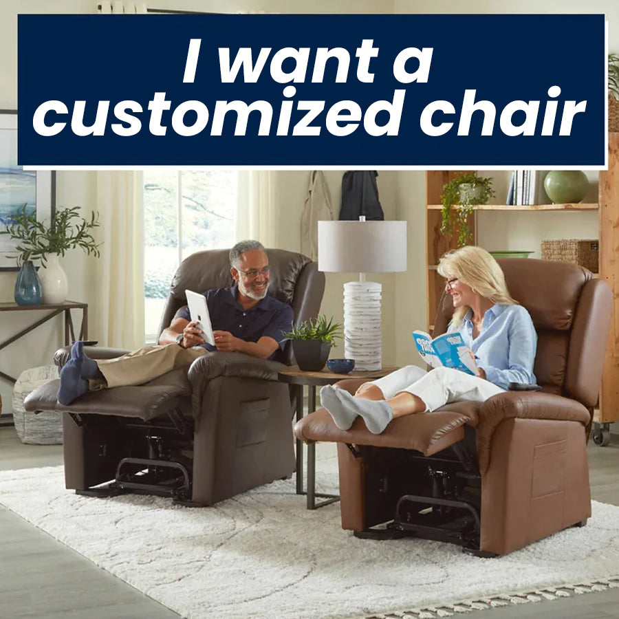 UltraComfort UC569-L Saros 3 Zone Power Lift Chair Recliner - I want a Costumed Chair