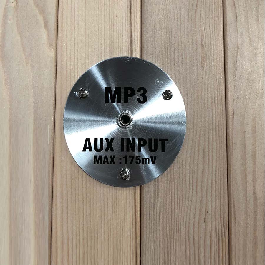 Maxxus "Bellevue" 3 person Low EMF FAR Infrared Sauna - Canadian Hemlock  MP3 Input