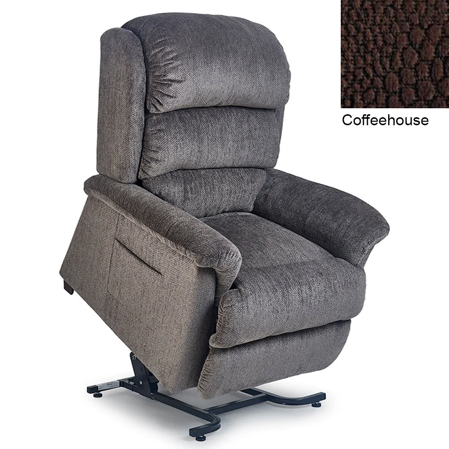 UltraComfort UC569-L Saros 3 Zone Power Lift Chair Recliner - Coffeehouse