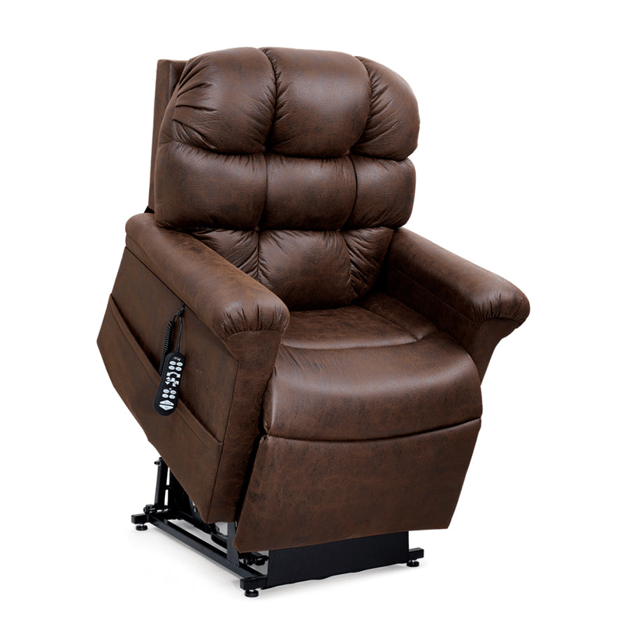 UltraComfort UC568 Athena Medium Large 5 Zone Zero Gravity Lift Chair Recliner in Bourbon color from Wish Rock Relaxation