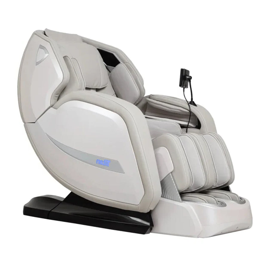 Titan 4D Advent Massage Chair in taupe with side profile view from Wish Rock Relaxation