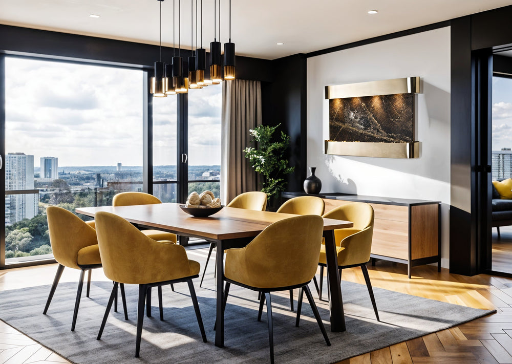 Adagio Sunrise Springs Wall Water Fountain (Wall-Mounted) - 35"H x 52"W - Lifestyle Banner