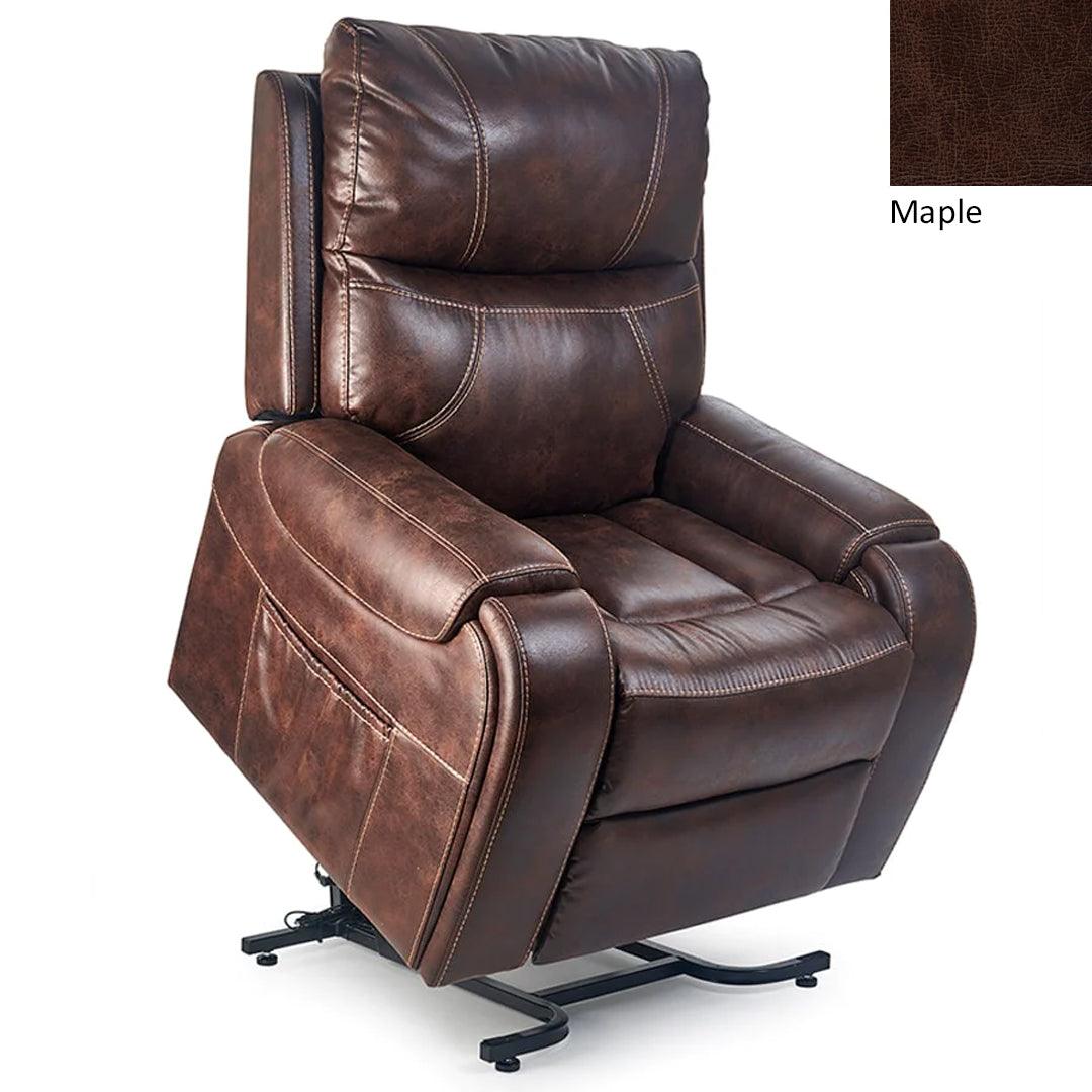 UltraComfort UC478-M Sedona Explorer 4 Zone Zero Gravity Power Lift Chair in Sutton Fabric Maple from Wish Rock Relaxation