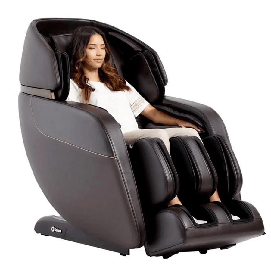 Daiwa Legacy 4 Massage Chair Chocolate with relaxed model