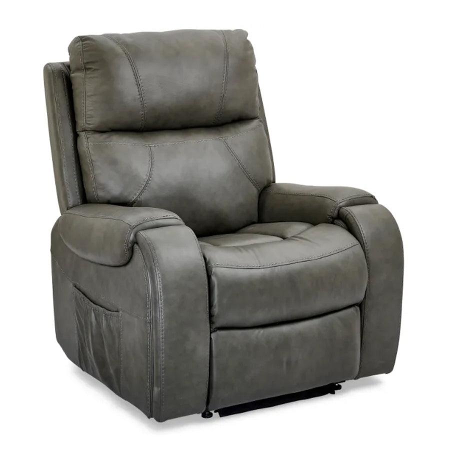 UltraCozy UC671 by UltraComfortMedium Zero Gravity Power Recliner in Top Grain Leather Anthracite