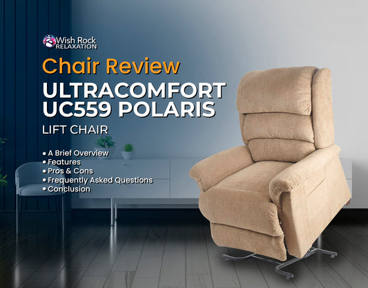 Review of the UltraComfort UC559 Polaris 2 Zone Zero Gravity Lift Chairs Series Banner