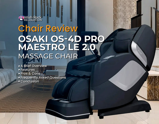 Osaki OS-4D Pro Maestro LE 2.0 Massage Chair Review Banner