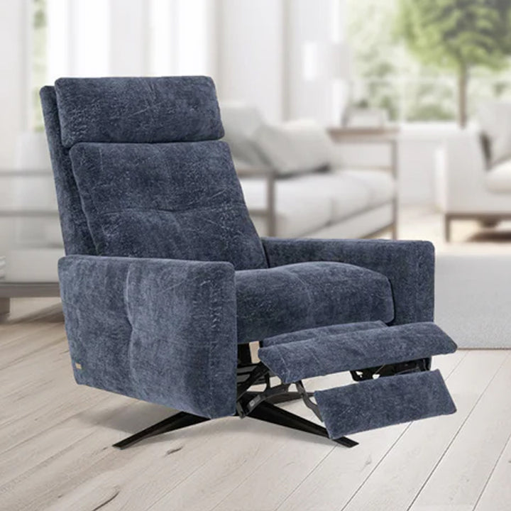 American Leather Comfort Air Rainier Echo Recliner in Fabric Tier I Rowdy from Wish Rock Relaxation