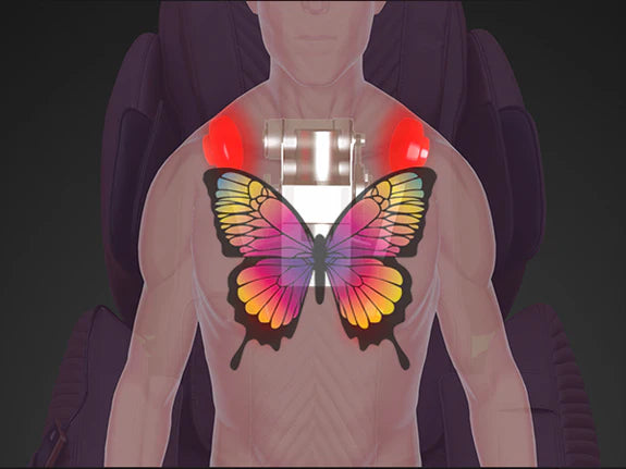 Luraco i9 Max Plus Special Edition Massage Chair showcasing the Patented 3D “BUTTERFLY TECHNOLOGY” Robotic Rollers gives an even closer feel to an actual hands-on massage.
