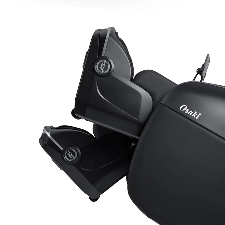 Osaki YogaFlex 4D Massage Chair side view of split leg walking technology for a good hip and leg stretch from Wish Rock Relaxation.