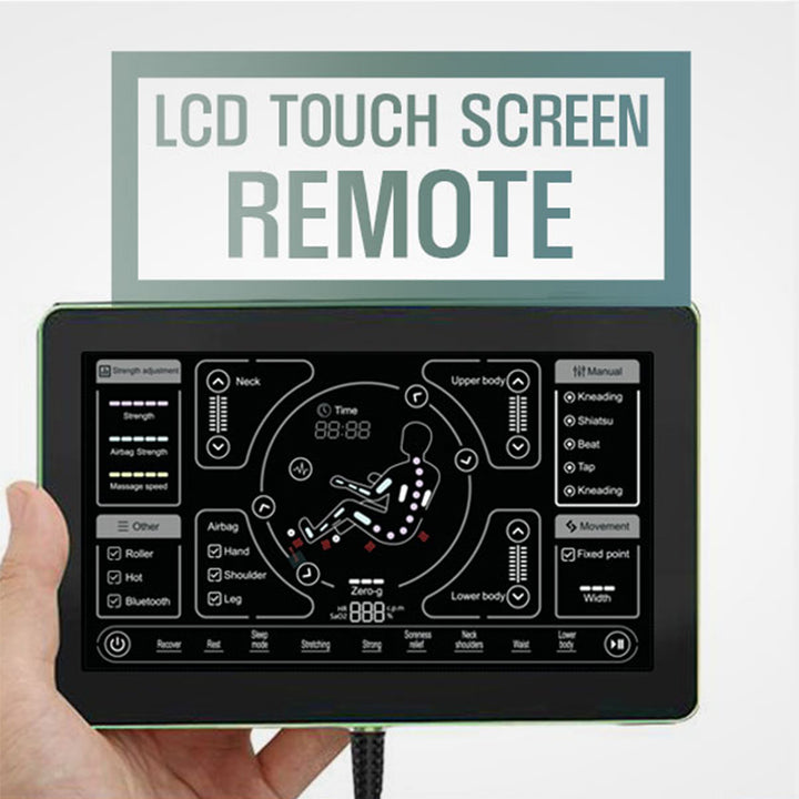 Kahuna Dios-7300 7D Massage Chair - LCD Touch Screen Remote