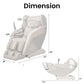 Osaki OS-Hiro LT Massage Chair- Dimensions