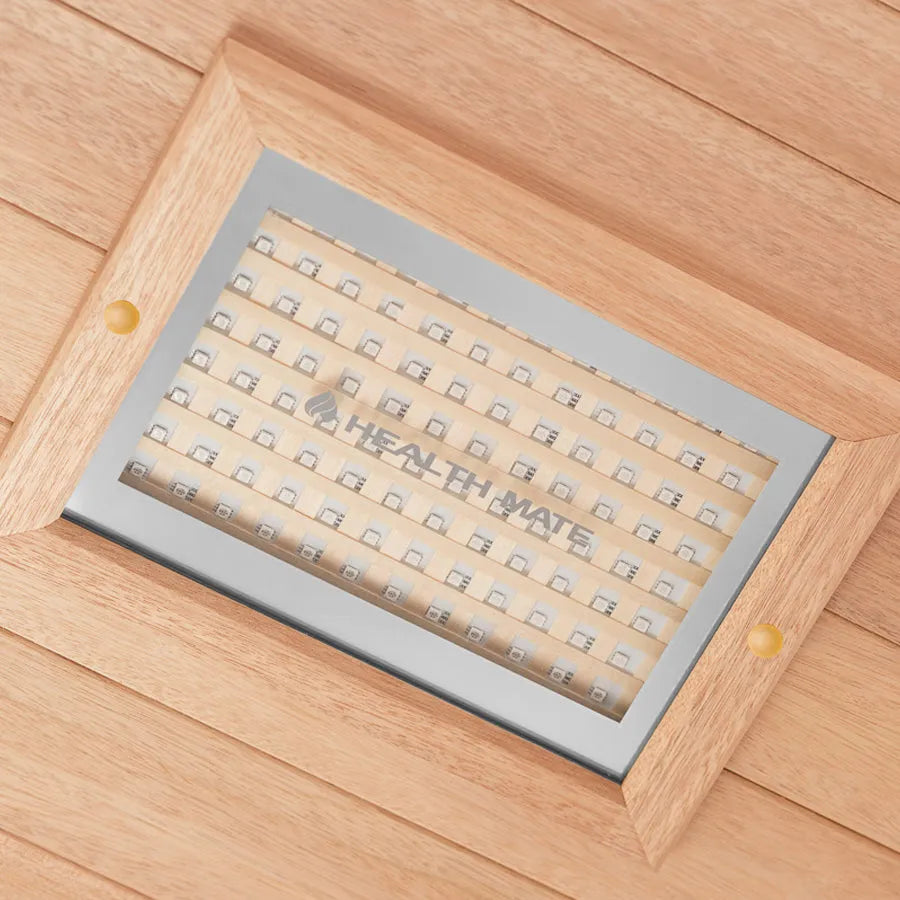 Health Mate Inspire 2 Near & Far Infrared Sauna - Chrometherapy