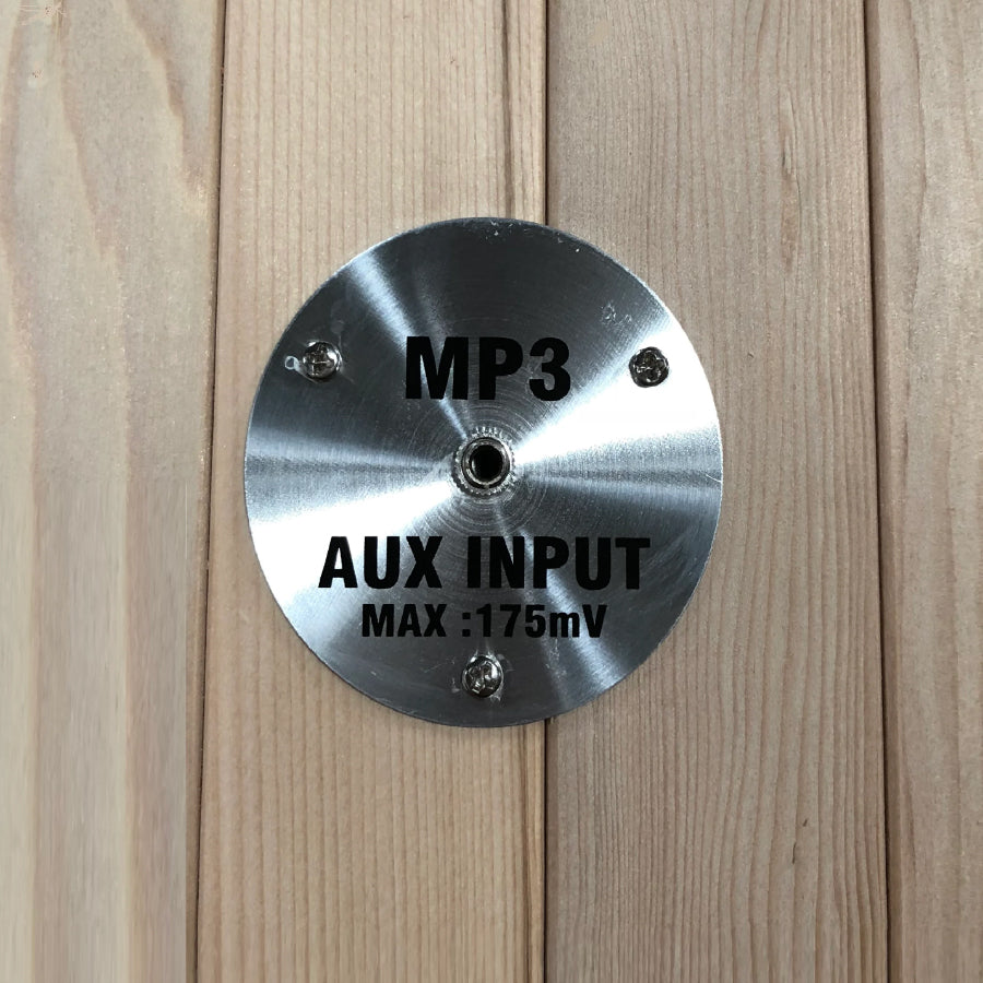 Maxxus "Alpine" Dual Tech 3-Person Corner Low EMF FAR Infrared Sauna - Canadian Hemlock - Mp3 / Aux Input