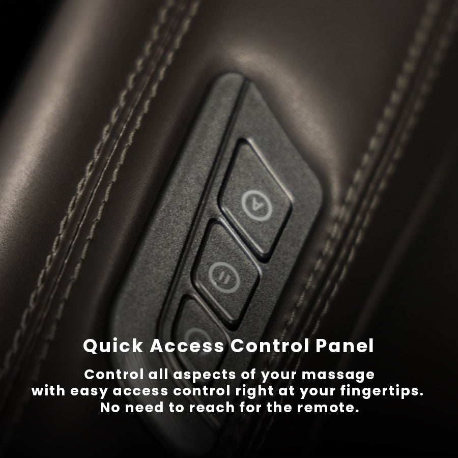 Infinity Riage 4D Massage Chair - Quick Access Control Pane - Wish Rock Relaxation