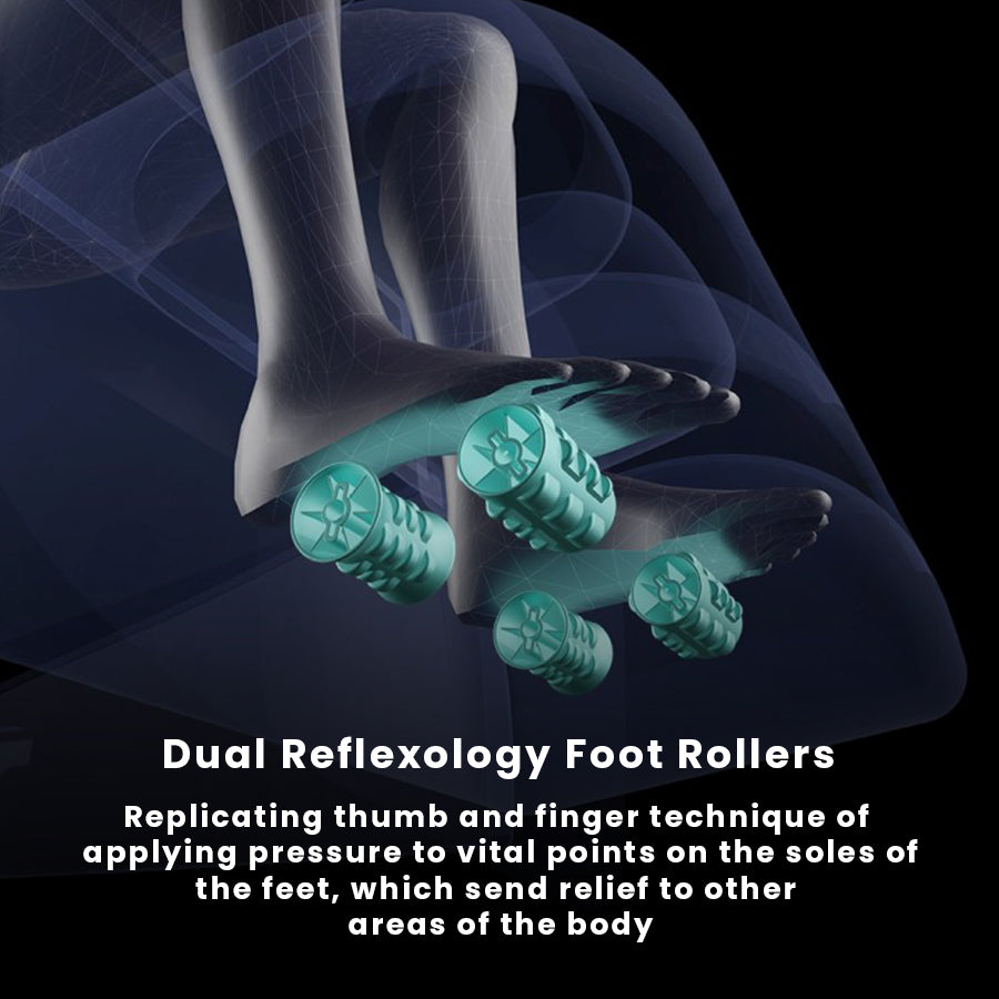 Infinity Riage 4D Massage Chair - Dual Reflexology Foot Rollers - Wish Rock Relaxation