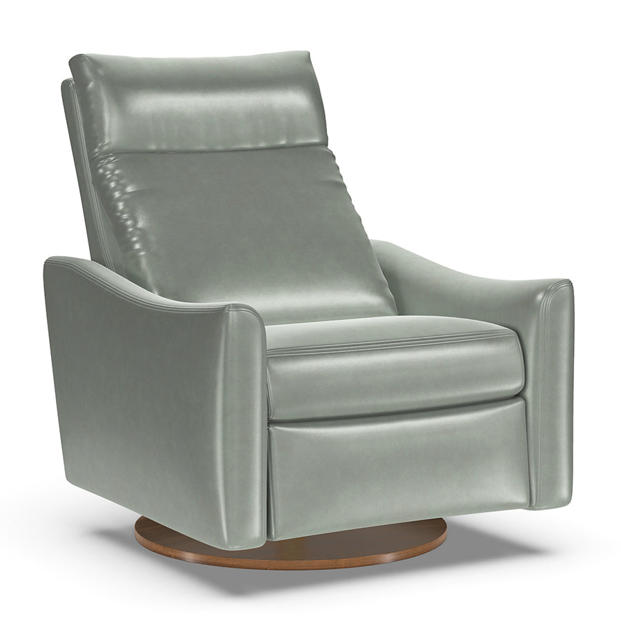 American Leather Ontario Comfort Air - shown in Leather Grade J Mont Blanc Fern