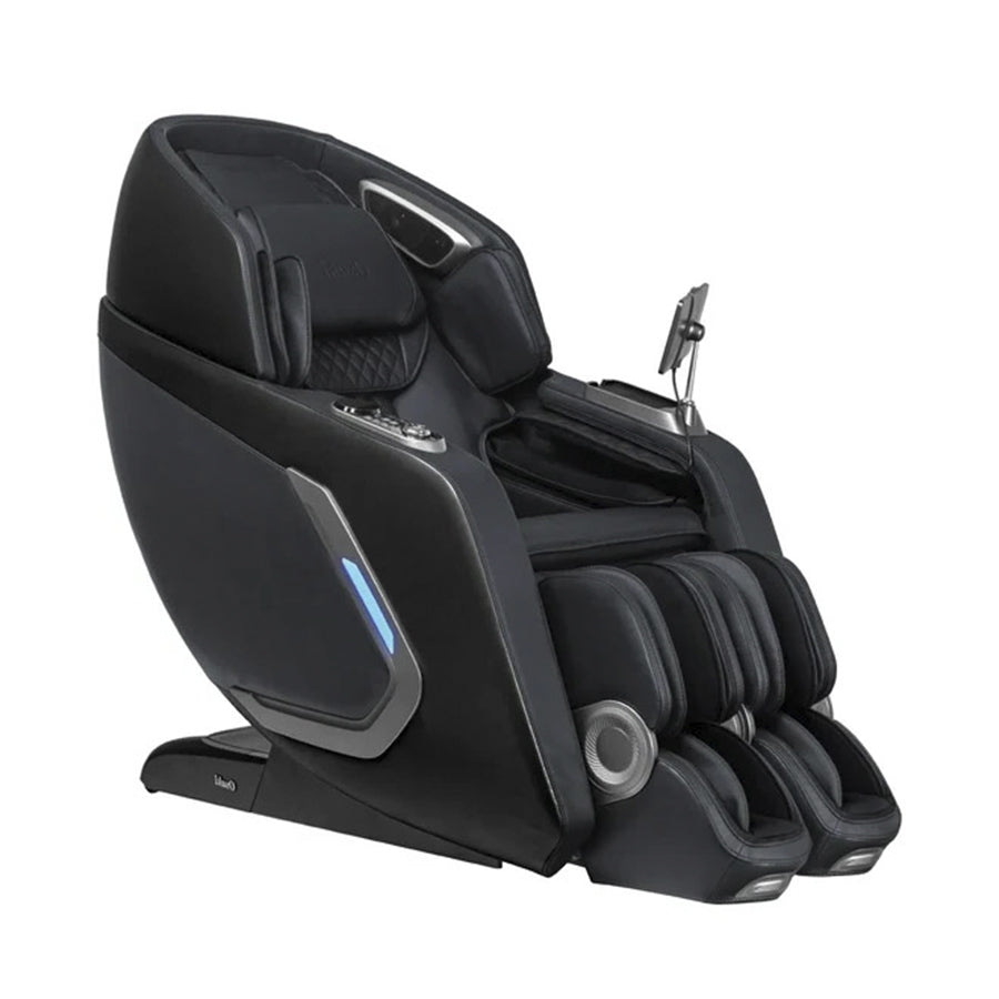 Osaki 4D + 3D Bravo Duo Flex Massage Chair in black with touchscreen from Wish Rock Relaxation.