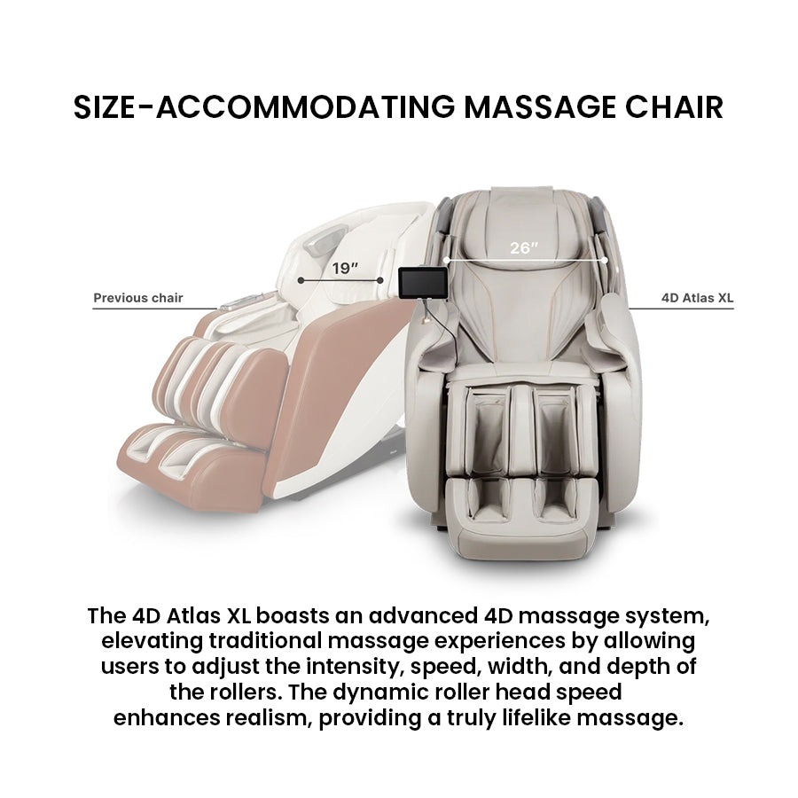 Osaki Atlas XL 4D Massage Chair - Big & Tall, 20 Auto Programs