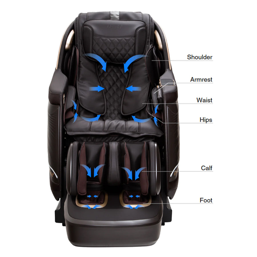 Osaki Pro OS-3D Opulent Massage Chair - Air Bags