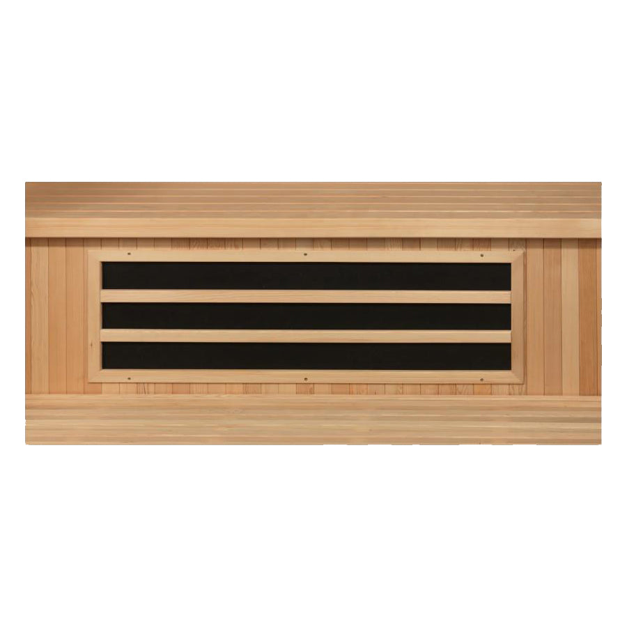 Dynamic Heming 2-Person Corner Low EMF FAR Infrared Sauna - Canadian Hemlock - Panel