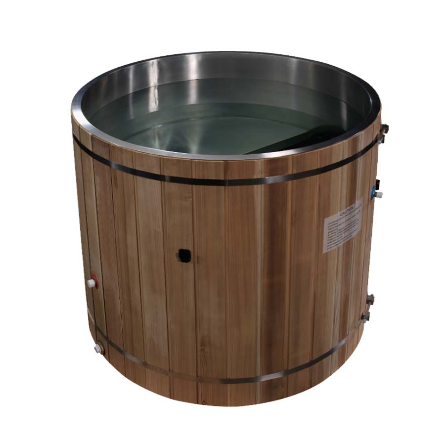 Dynamic Cold Therapy Barrel 304 Stainless Steel Cold Plunge - Top View