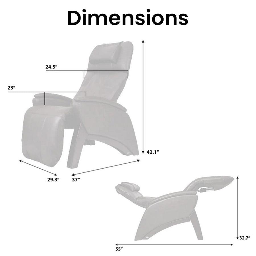 Osaki Sonno Zero Gravity Recliner - Dimensions