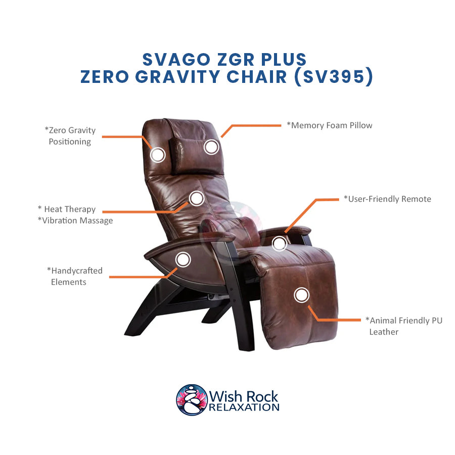 Svago ZGR Plus Zero Gravity Chair - Heat / Vibration / Memory Wish Rock Relaxation Svago ZGR Plus Zero Gravity Chair - Heat / Vibration / Memory Wish Rock Relaxation
