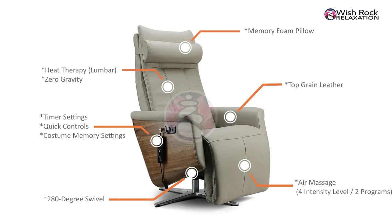 Svago Swivel Zero Gravity Recliner SV500