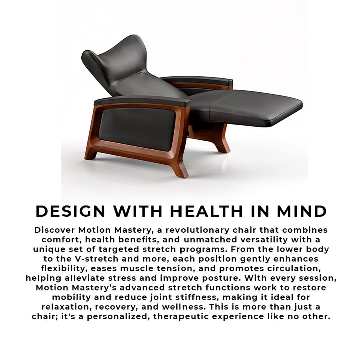 Svago Motion Mastery Lounge Chair (SV700) in extended position demonstrating ergonomic health-focused design from Wish Rock Relaxation.