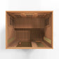 Maxxus "Montilemar Edition" 3 Person Near Zero EMF FAR Infrared Sauna - Canadian Red Cedar - Top View