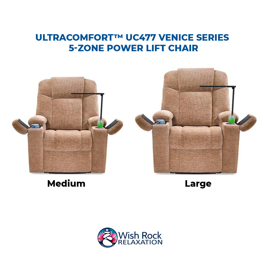 UltraComfort UC477 Venice Series 5-Zone Lift Chair - Massage