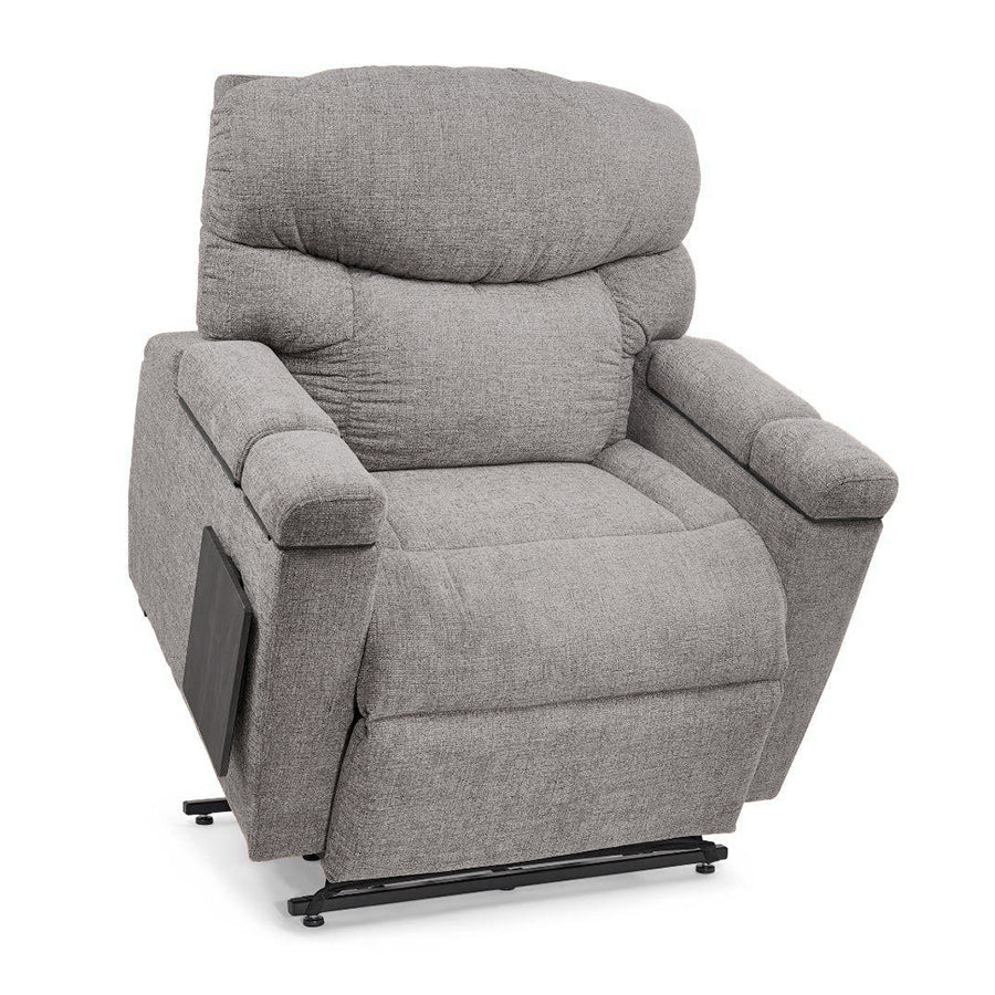 UltraComfort™ UC566 Maya Medium Wide 4-Zone Power Lift Chair in asher with plush upholstery and padded arms.