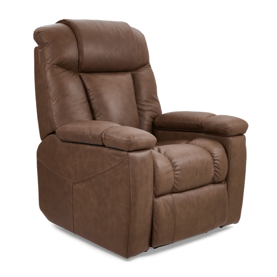 UltraCozy UC677 by UltraComfort™ Medium 5-Zone Power Recliner - Umber