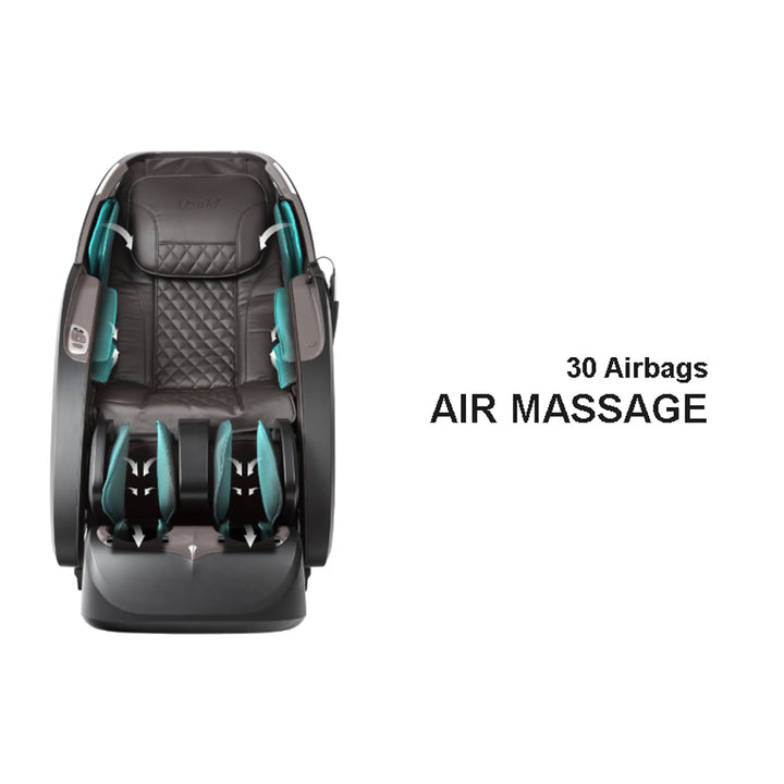 Osaki OS-3D Otamic LE Massage Chair in black with 30 airbags for full-body air massage.