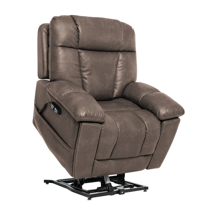 Mega Motion MM-8945 iNFI IMMERSE Lift Chair in blue cappucinno to assist with safe standing support