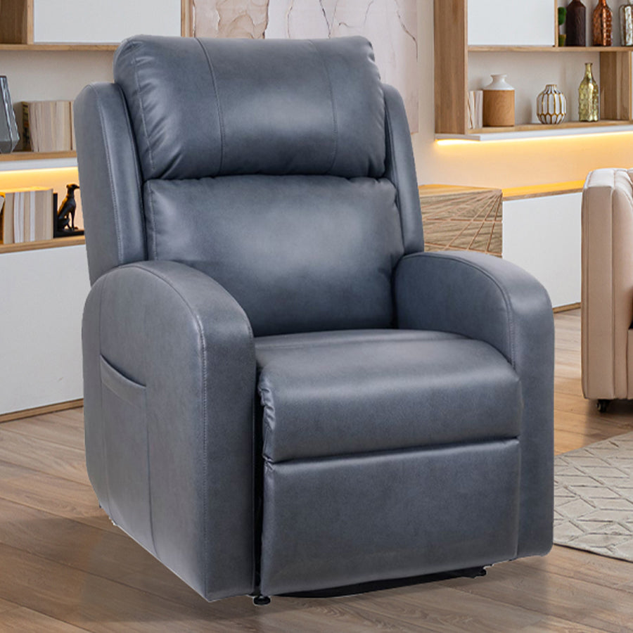 Ultracomfort UC793 Liftchair in Lagoon color shown in a modern living room setting from Wish Rock Relaxation.