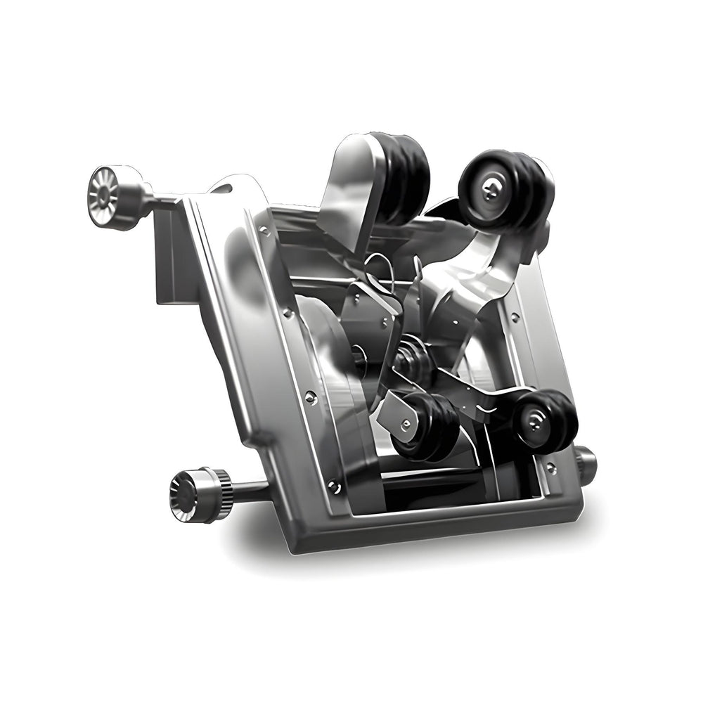 Ogawa Master Drive LE (OG 8100) showing advanced 4D vario motion massage roller mechanism with dual-track system from Wish Rock Relaxation