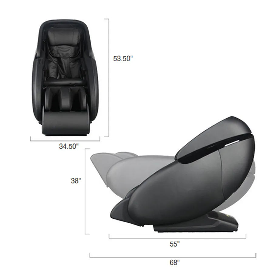 Kyota Kaizen M680 Massage Chair - Size