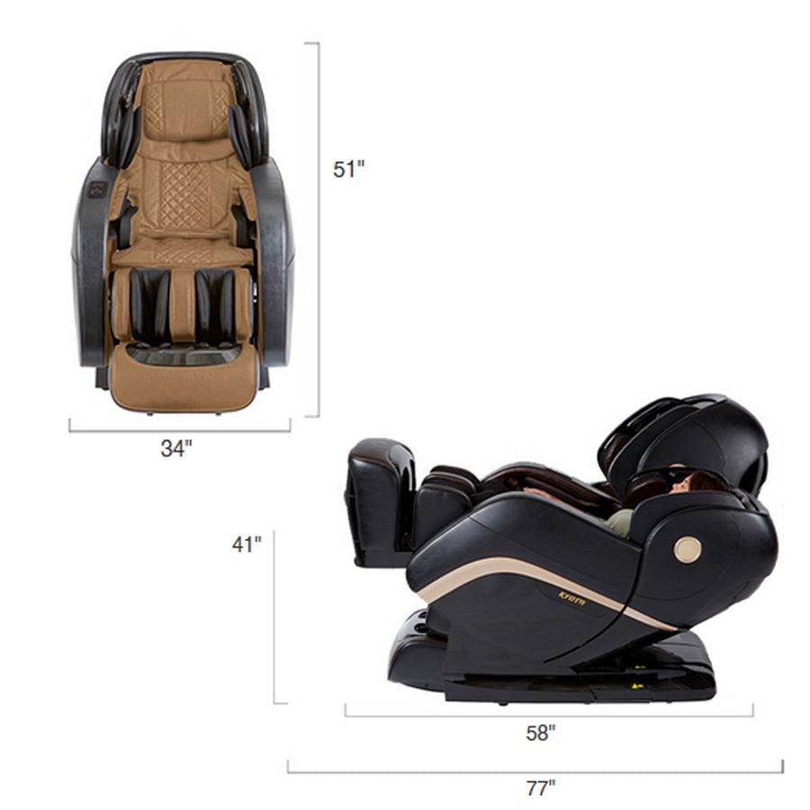 Kyota Kokoro M888 4D Massage Chair - Size