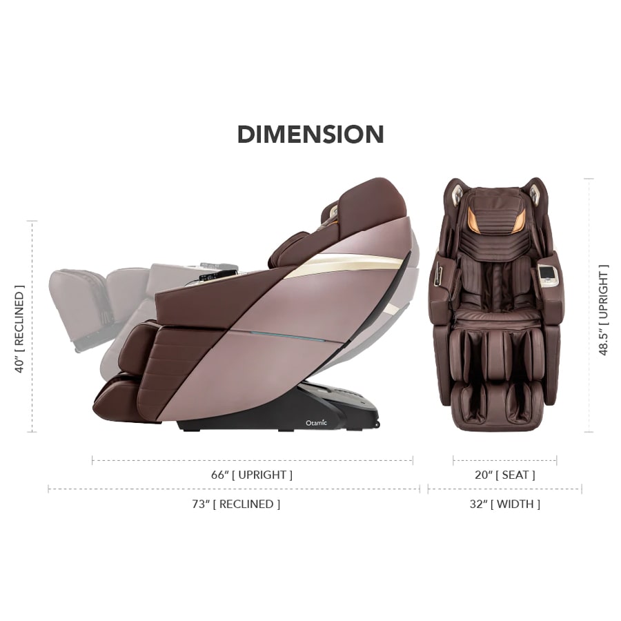 Otamic Pro 3D Signature Massage Chair Dimension