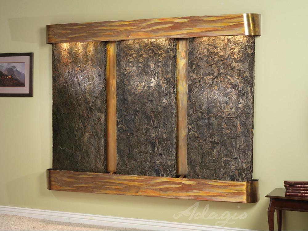 Adagio Deep Creek Falls Wall Water Fountain - Wish Rock Relaxation