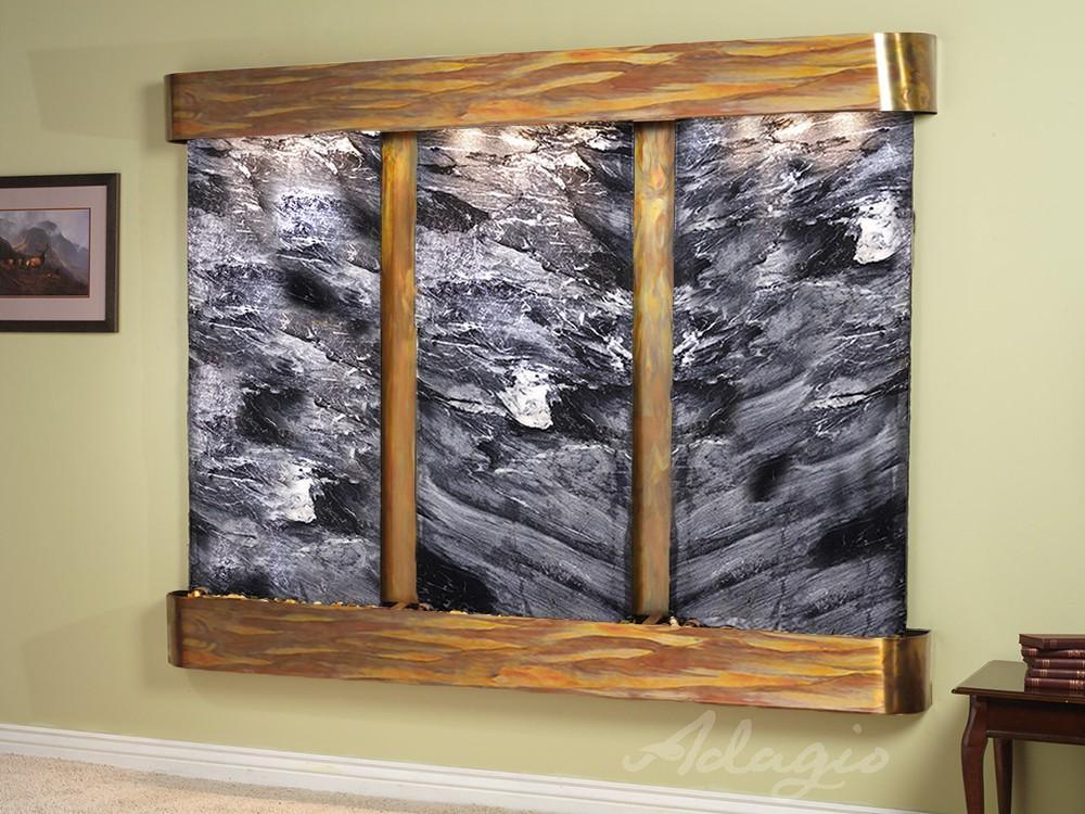Adagio Deep Creek Falls Wall Water Fountain - Wish Rock Relaxation