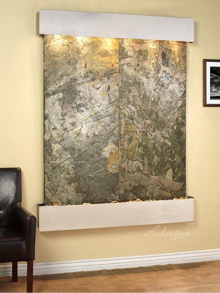 Adagio Majestic River Wall Water Fountain - Wish Rock Relaxation