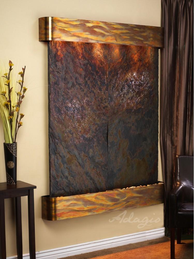 Adagio Majestic River Wall Water Fountain - Wish Rock Relaxation